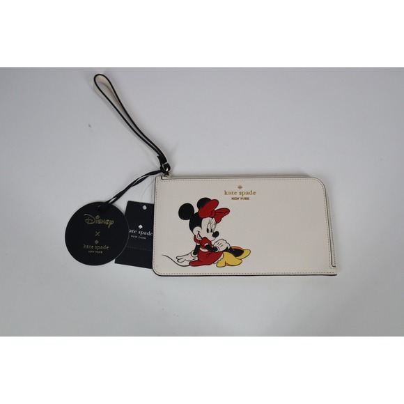 Kate Spade Disney X Kate Spade New York Minnie Medium L-Zip‎ Wristlet